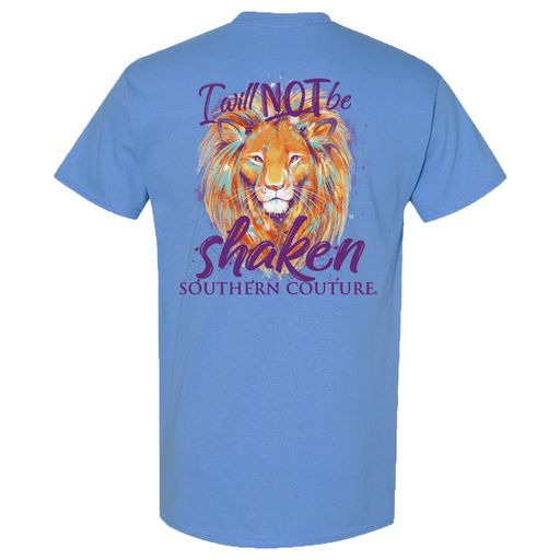 Southern Couture I Will Not Be Shaken Carolina Blue SS