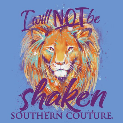 Southern Couture I Will Not Be Shaken Carolina Blue SS