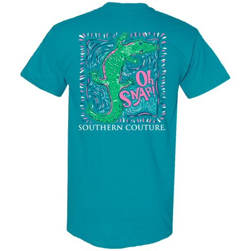 Southern Couture Oh Snap Alligator Tropical Blue SS