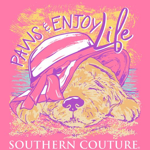 Southern Couture Paws & Enjoy Life Safety Pink SS