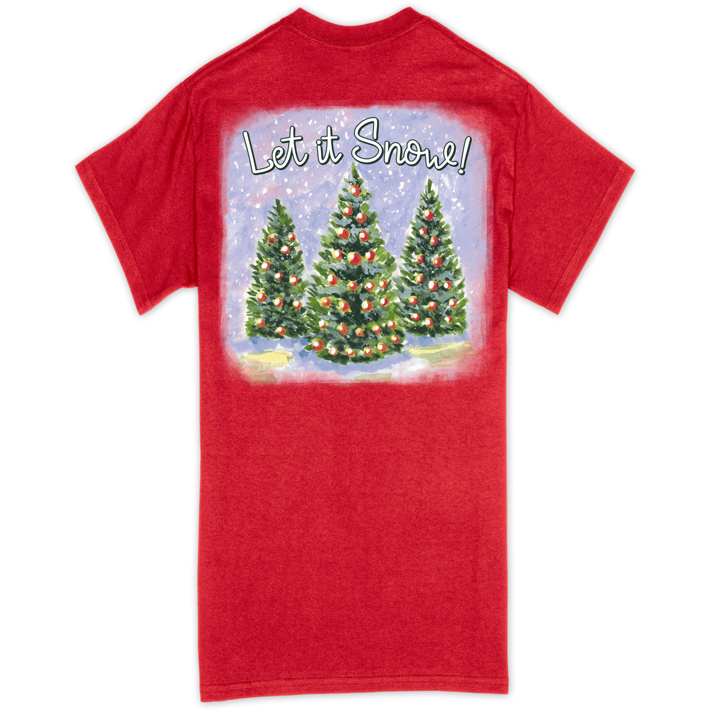 Southern Couture Let It Snow Red SS