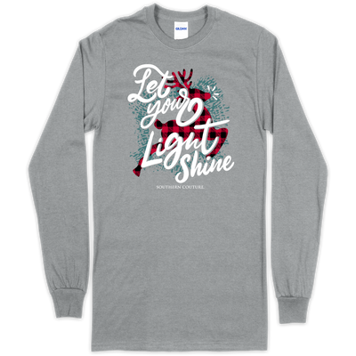 Southern Couture Let Your Light Shine Sport Grey LS