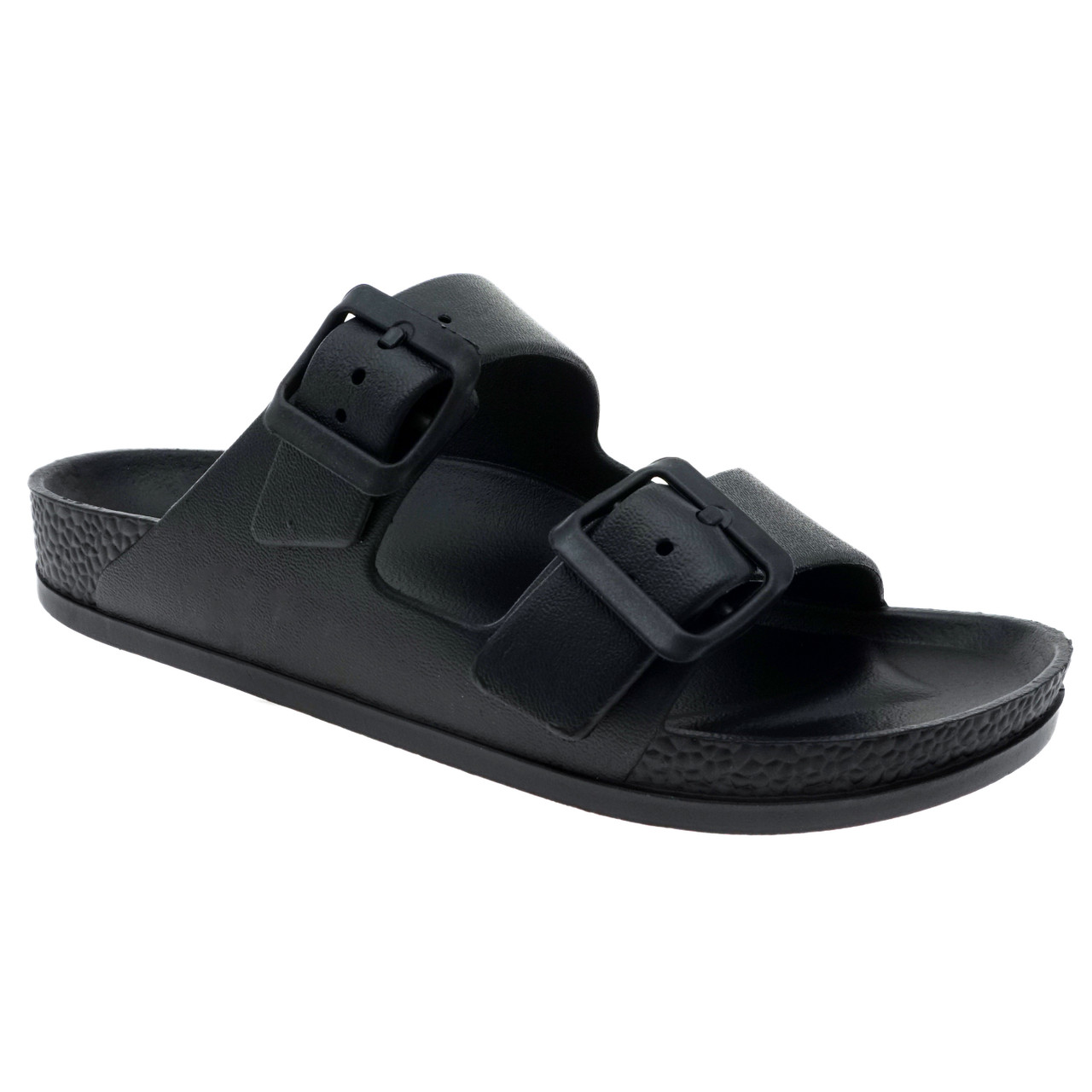 Outwoods Black Slip On Sandal