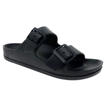 Outwoods Black Slip On Sandal