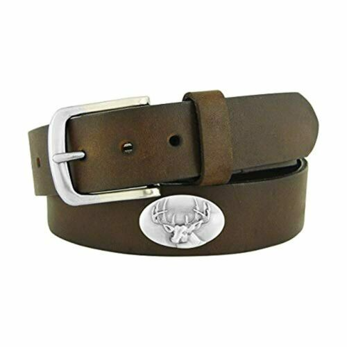 Zep-Pro Concho No Tip Leather Belt Brown Buck