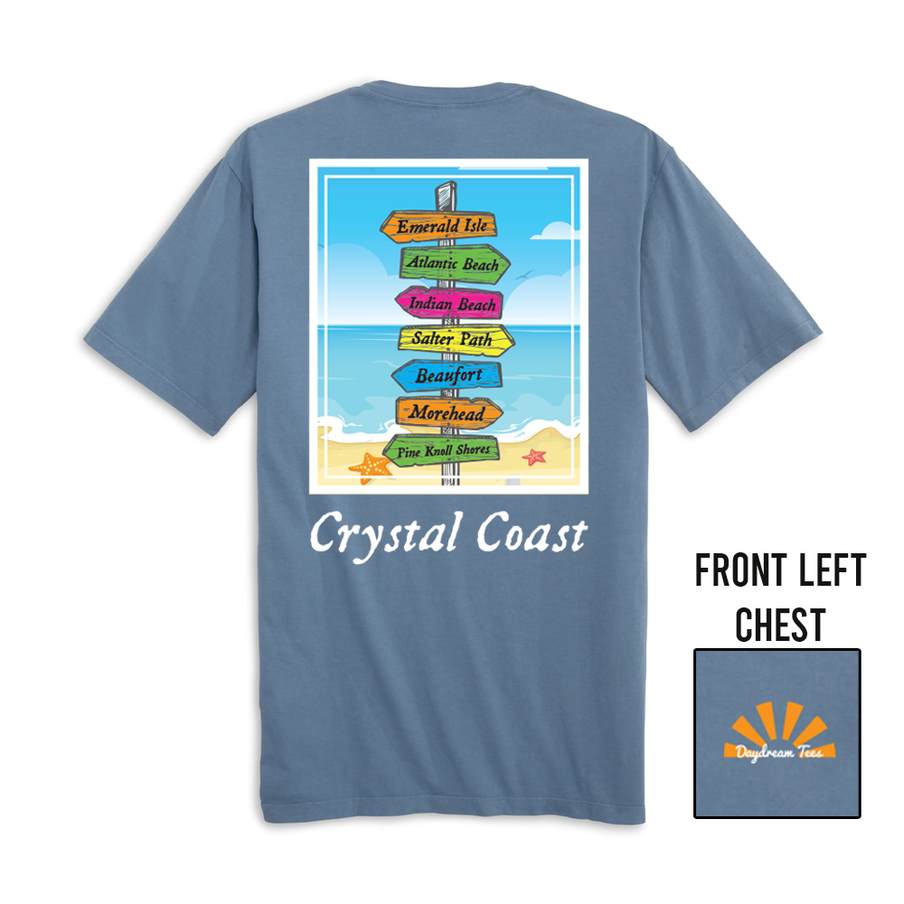 Daydream Tees Crystal Coast Wash Denim